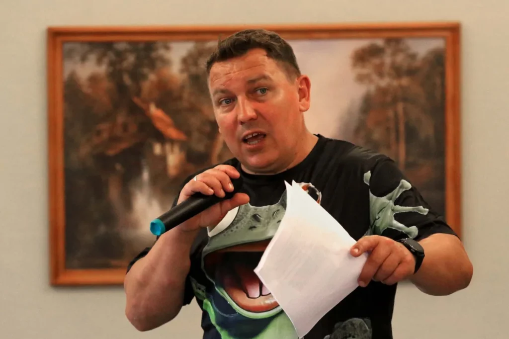 Mariusz podczas animacji
