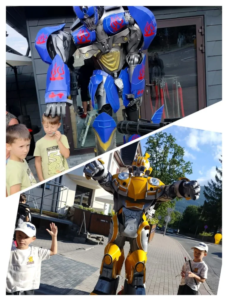 Występ postaci Transformers