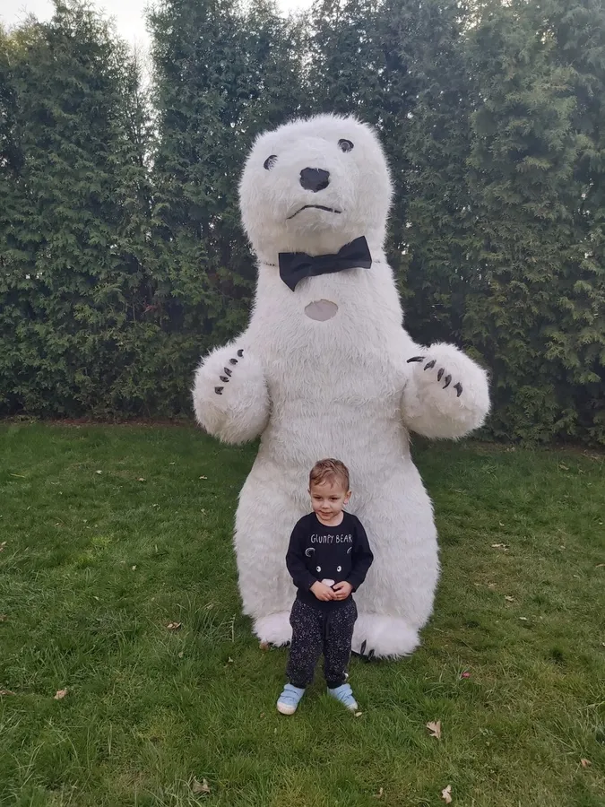 Pneumatyczny Mega (2,6 m) Miś Polarny
